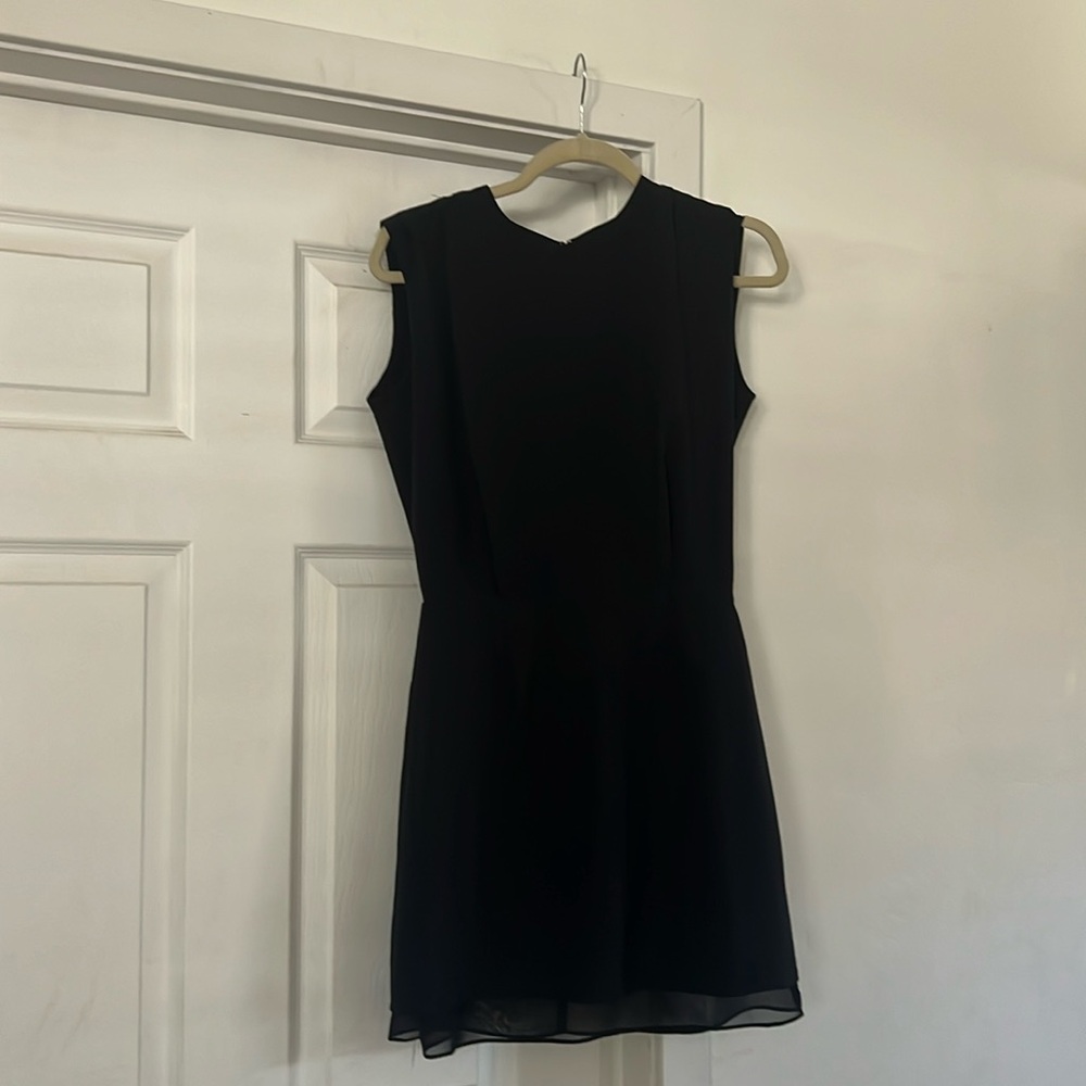 Short Navy sleeveless OAK & FORT dress with open back size small